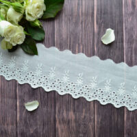 Мереживо прошва для шиття екрю 8 см MPR62