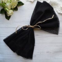 Фатин середньої жорсткості в горох 30*80см TF45