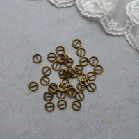 Пряжка для лялькового одягу бронза 8мм для ременя 5мм 4шт MF031