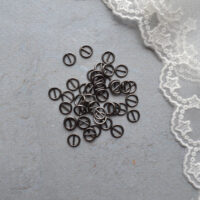 Пряжка для лялькового одягу чорне срібло 8мм для ременя 5мм 4шт MF032