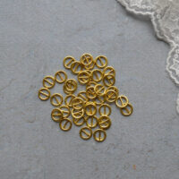 Пряжка для лялькового одягу золото 8мм для ременя 5мм 4шт MF034