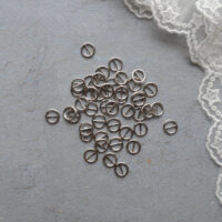 Пряжка для лялькового одягу срібло 8мм для ременя 5мм 4шт MF033