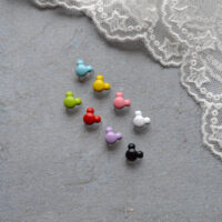 Крабики заклепки для лялькового взуття Міккі Мікс 6*7 мм - 10шт. FN081