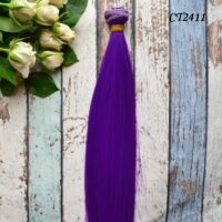 Волосся для ляльки фіролетовий 25см CT2411