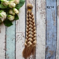 Волосся для ляльки коса 23см KC34
