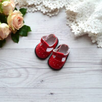 Туфельки для ляльок червоні 5.5*3см AK118