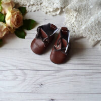 Чобітки для ляльок коричневі 5*3см AK121