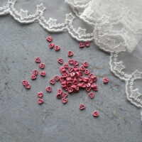 Міні ґудзики для лялькового одягу серце 4мм 10шт. B244