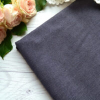 Тонкий мікровельвет для одягу ляльки сірий Відріз 24*36см FV01