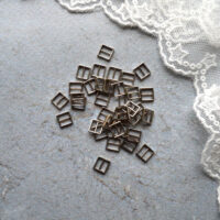 Пряжка срібло 6*6мм для ременя 5мм 4шт MF013