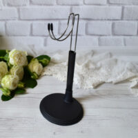 Підставка під попу для ляльки зростом 25см чорна AL50