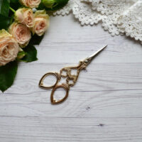 Ножиці для вишивки та рукоділля Вінтажні золото 12см AS033