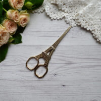Ножиці для вишивки та рукоділля Ейфелева вежа золото 13.5см AS054