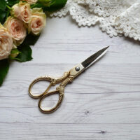 Ножиці для вишивки та рукоділля золоті 13см AS060