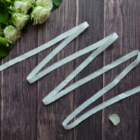 Мереживо-гумка 10мм теплий білий M187