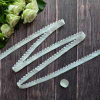 Мереживо - гумка тепла біла 13 мм М235