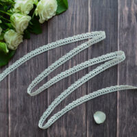 Мереживо бавовняне молочне молочне 12 мм М243