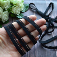 Мереживо - гумка чорна 10 мм М246