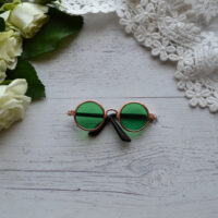 Окуляри для ляльки зелений 5*1.7см ALO118