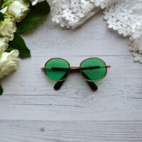 Окуляри для ляльки рожевий овал  8*2.8см ALO88