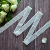 Мереживо -гумка молочне 21мм  M295