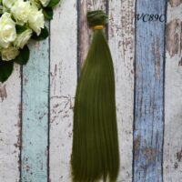 Волосся для текстильної ляльки зелений 25см С89С