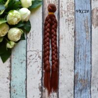 Волосcя для ляльки косичка KC28