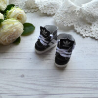 Кросівки для ляльки Adidas чорні 4*1.8см AK139