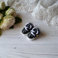 Кросівки для ляльки Gucci чорні 4*1.8см AK142