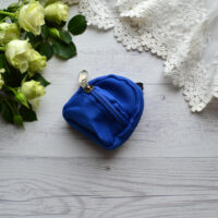 Рюкзак для ляльки синій 8*7см  AL64