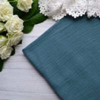 Муслін тоненька жата бавовна зелений Відріз 34*25см TKR257