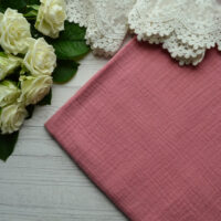 Муслін тоненька жата бавовна пудрова Відріз 34*25см MUS123