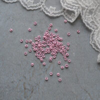 Міні Ґудзики металеві холодний рожевий 3мм 10шт B264