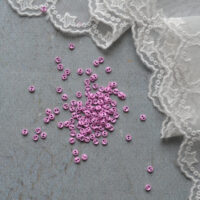 Міні Ґудзики металеві яскраво-рожевий 3мм 10шт B265