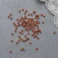 Міні Ґудзики металеві світло-коричневий 3мм 10шт B272