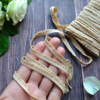 Мереживо на гумці для шиття беж 6мм M310