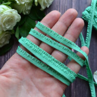 Мереживо на гумці для шиття зелене 6мм M311