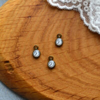 Підвіска міні годинник бронза 5мм AL94