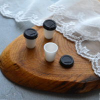 Міні стакан з кришкою 15*9мм AN011