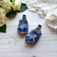 Туфельки  для ляльки сині  5.3*3.2см AK152