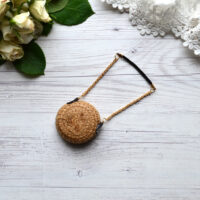 Сумочка для ляльки діаметр 4,5см коричнева AL138