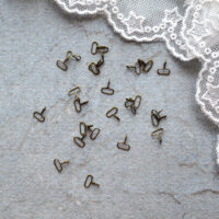 Міні карабін застібка для сумочок 4,5мм бронза 4шт. FR018