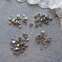 Міні кнопки для одягу ляльки 6мм срібна FK012