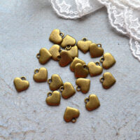 Підвіска Серце 12*12мм бронза 1 шт. PD069