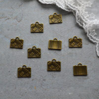 Підвіска Валіза 16*14мм бронза 1шт PD096