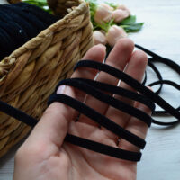 Стрічка оксамитова чорна 6мм MB05