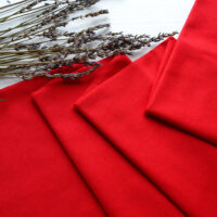 Трикотаж для одягу ляльки червоний Відріз 25*45см TKR212