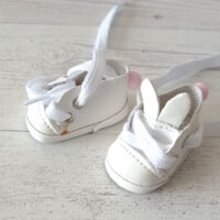 Туфельки зайчики для ляльок білі