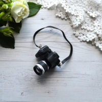 Міні фотоапарат для лялечки чорний  4*5см AF21