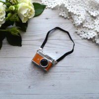 Міні фотоапарат для лялечки коричневий 4*3см AF24